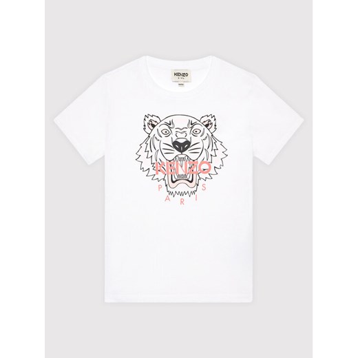 T-Shirt K15158 Biały Regular Fit Kenzo Kids 6Y promocyjna cena MODIVO