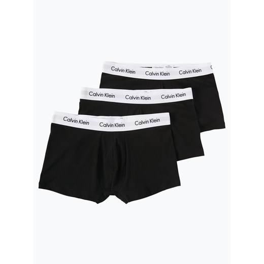 Calvin Klein Obcisłe bokserki pakowane po 3 szt. Mężczyźni Bawełna czarny jednolity - id: 359817-0002-09940 - marki Calvin Klein - 134377790 Calvin Klein Obcisłe bokserki pakowane po 3 szt. Mężczyźni Bawełna czarny jednolity ze sklepu vangraaf w kategorii Majtki męskie - zdjęcie 134377790