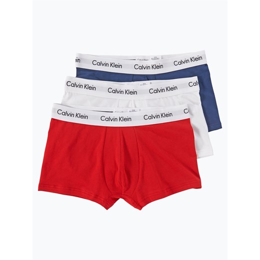 Calvin Klein Obcisłe bokserki pakowane po 3 szt. Mężczyźni Bawełna wielokolorowy jednolity ze sklepu vangraaf w kategorii Majtki męskie - zdjęcie 134377792