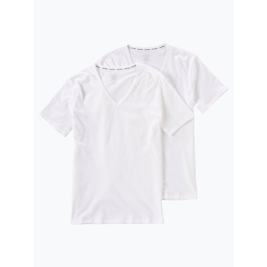 Calvin Klein T-Shirty pakowane po 2 szt. Mężczyźni Bawełna biały jednolity Calvin Klein L vangraaf