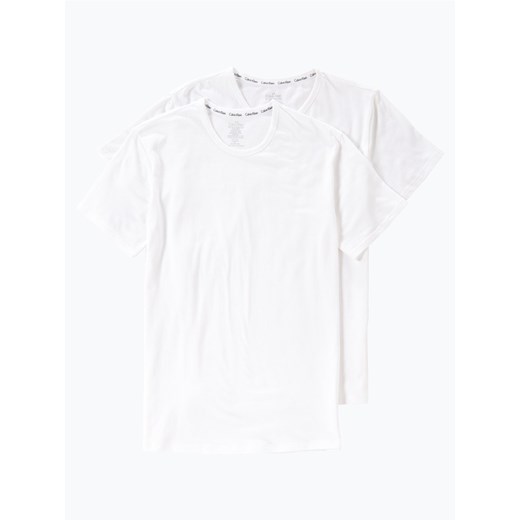 Calvin Klein T-shirty pakowane po 2 szt. Mężczyźni Bawełna biały jednolity Calvin Klein XL vangraaf