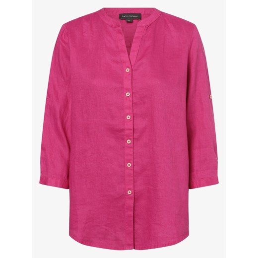 Franco Callegari - Damska bluzka lniana, różowy Franco Callegari 42 vangraaf