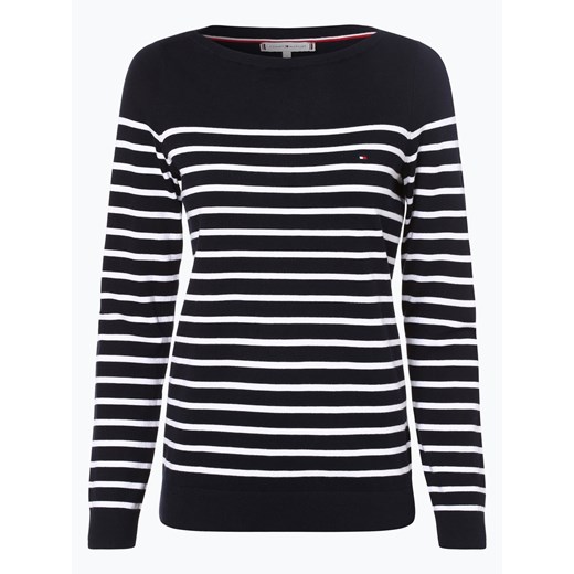 Tommy Hilfiger Sweter damski Kobiety Bawełna granatowy w paski ze sklepu vangraaf w kategorii Swetry damskie - zdjęcie 134378183