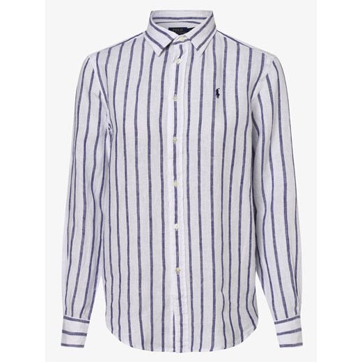 Polo Ralph Lauren - Damska bluzka lniana – Relaxed Fit, biały Polo Ralph Lauren L vangraaf