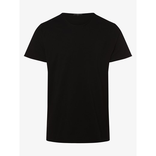 Drykorn T-shirt męski Mężczyźni Bawełna czarny jednolity ze sklepu vangraaf w kategorii T-shirty męskie - zdjęcie 134378313