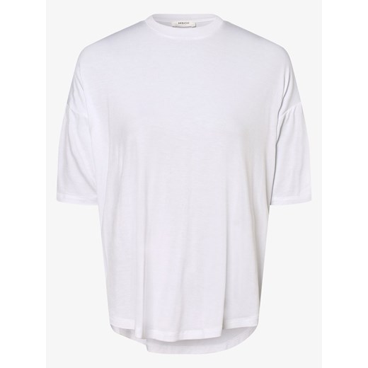 Msch Copenhagen T-shirt damski Kobiety Dżersej biały jednolity ze sklepu vangraaf w kategorii Bluzki damskie - zdjęcie 134378340