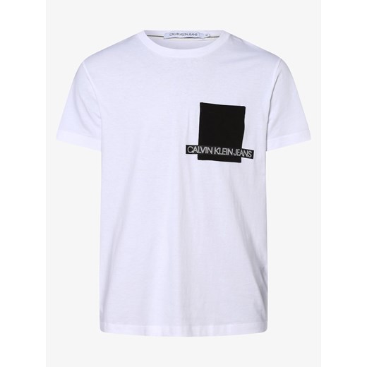 Calvin Klein Jeans - T-shirt męski, biały S vangraaf
