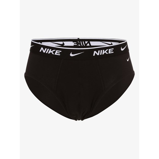 Nike Slipy pakowane po 3 szt. Mężczyźni Dżersej czarny jednolity ze sklepu vangraaf w kategorii Majtki męskie - zdjęcie 134378734