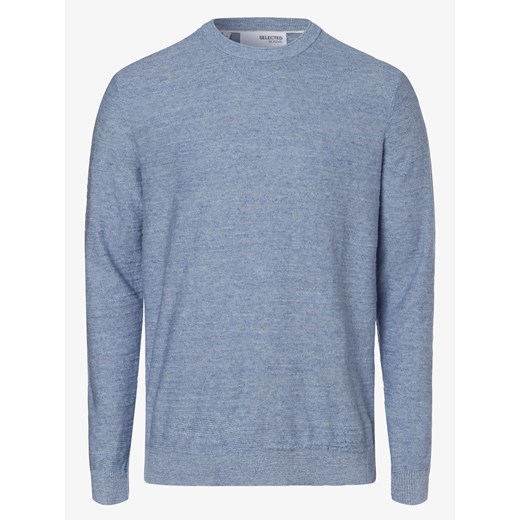 Selected - Sweter męski – SLHBuddy, niebieski XL vangraaf