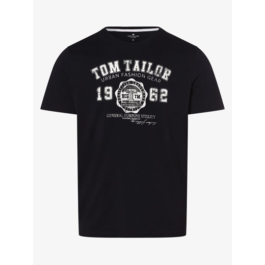 Tom Tailor T-shirt męski Mężczyźni Bawełna granatowy nadruk Tom Tailor M vangraaf