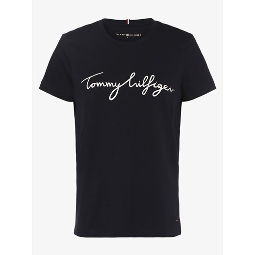 Tommy Hilfiger T-shirt damski Kobiety Dżersej granatowy nadruk ze sklepu vangraaf w kategorii Bluzki damskie - zdjęcie 134379262