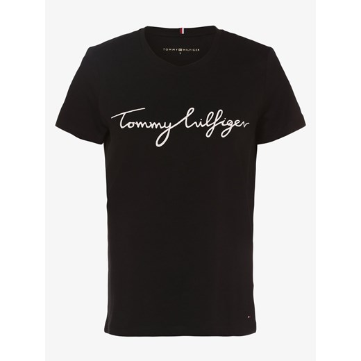 Tommy Hilfiger T-shirt damski Kobiety Dżersej czarny nadruk ze sklepu vangraaf w kategorii Bluzki damskie - zdjęcie 134379264