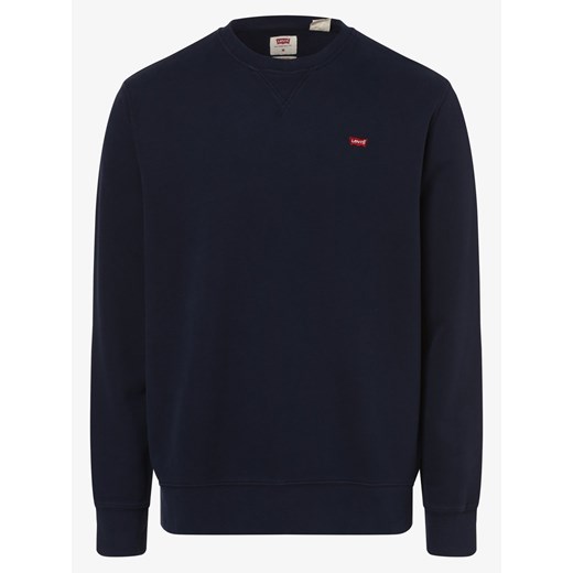 Levi's Męska bluza nierozpinana Mężczyźni Bawełna granatowy jednolity ze sklepu vangraaf w kategorii Bluzy męskie - zdjęcie 134379320