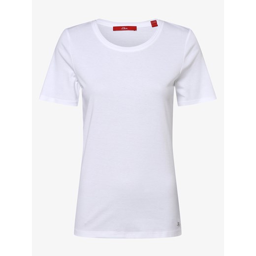 s.Oliver T-shirt damski Kobiety Bawełna biały jednolity 42 vangraaf
