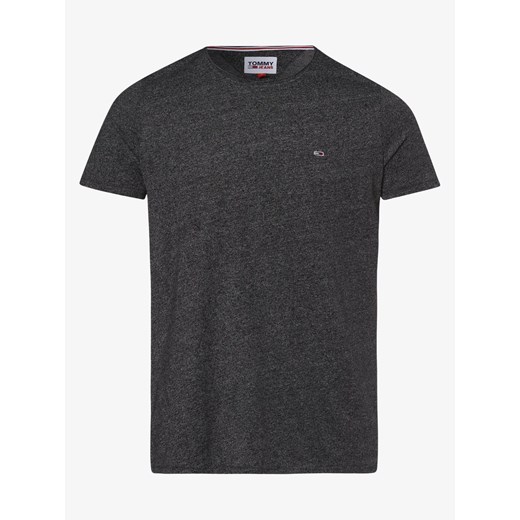 Tommy Jeans T-shirt męski Mężczyźni Dżersej czarny marmurkowy ze sklepu vangraaf w kategorii T-shirty męskie - zdjęcie 134379452