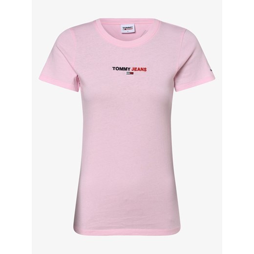 Tommy Jeans - T-shirt damski, różowy Tommy Jeans XS wyprzedaż vangraaf