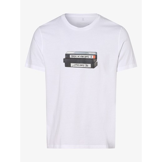 ARMEDANGELS - T-shirt męski – Jaames, biały S okazja vangraaf