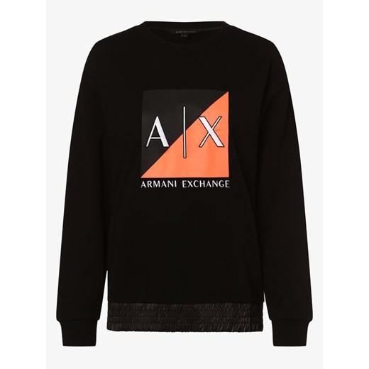 Armani Exchange - Damska bluza nierozpinana, czarny Armani Exchange S promocyjna cena vangraaf