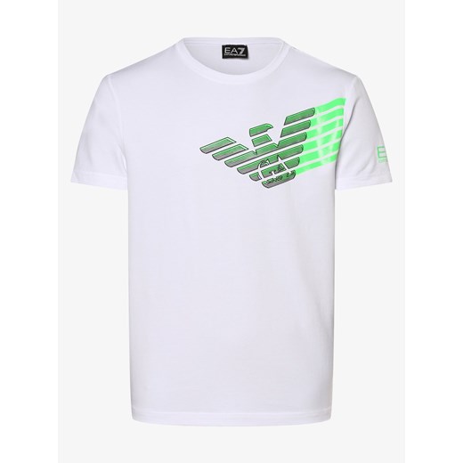 EA7 Emporio Armani - T-shirt męski, biały S promocyjna cena vangraaf