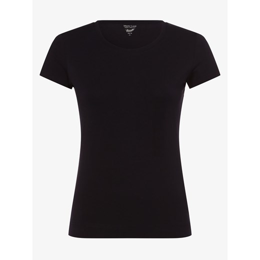 Marie Lund T-shirt damski Kobiety Dżersej granatowy jednolity ze sklepu vangraaf w kategorii Bluzki damskie - zdjęcie 134381012