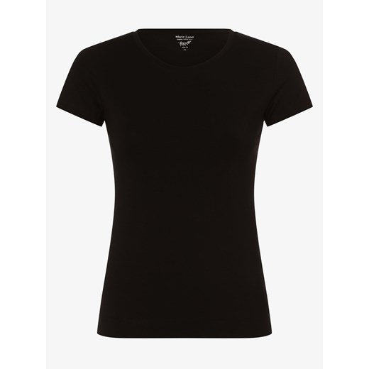 Marie Lund T-shirt damski Kobiety Dżersej czarny jednolity ze sklepu vangraaf w kategorii Bluzki damskie - zdjęcie 134381013