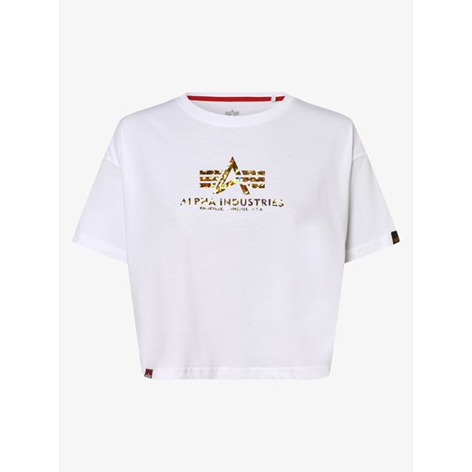 Alpha Industries - T-shirt damski, biały Alpha Industries M promocyjna cena vangraaf