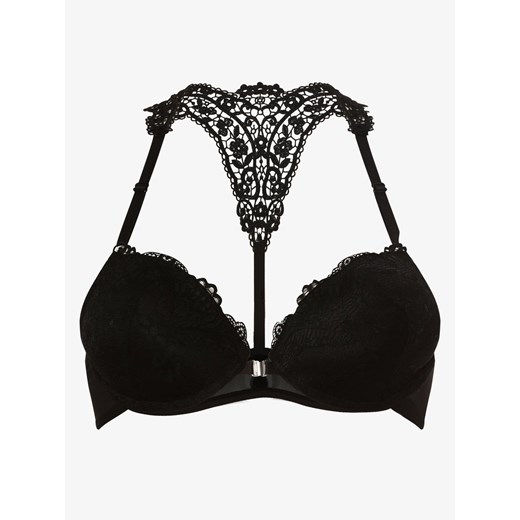 Lascana Damski biustonosz z fiszbinami Kobiety Sztuczne włókno czarny jednolity ze sklepu vangraaf w kategorii Biustonosze - zdjęcie 134382070