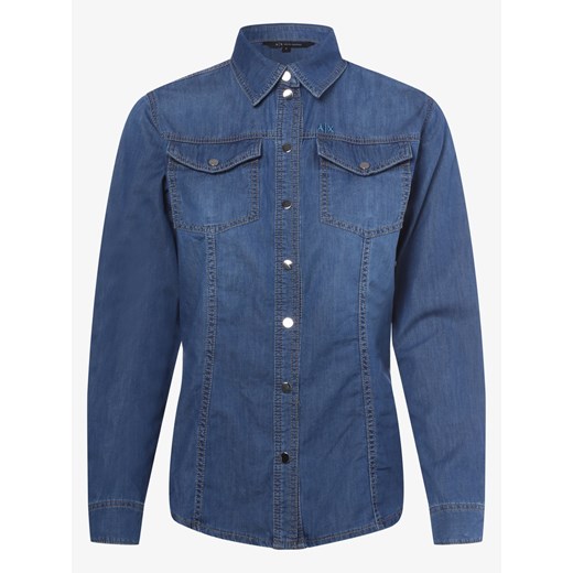 Armani Exchange - Damska koszula jeansowa, niebieski Armani Exchange L vangraaf
