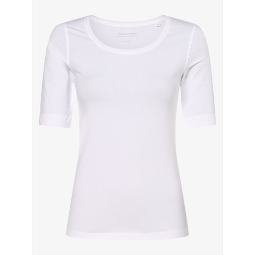 Opus T-shirt damski – Sanika Kobiety Bawełna biały jednolity Opus 40 vangraaf