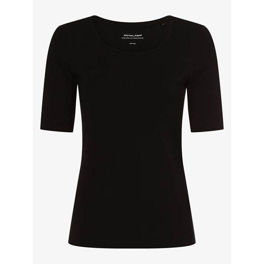 Opus T-shirt damski – Sanika Kobiety Bawełna czarny jednolity Opus 40 vangraaf