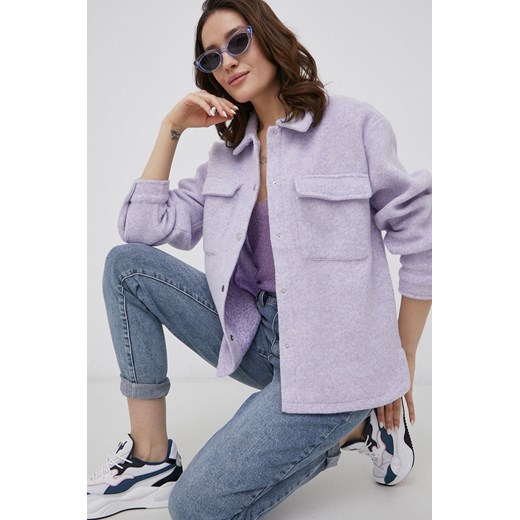 JDY Kurtka damska kolor fioletowy przejściowa Jdy L ANSWEAR.com