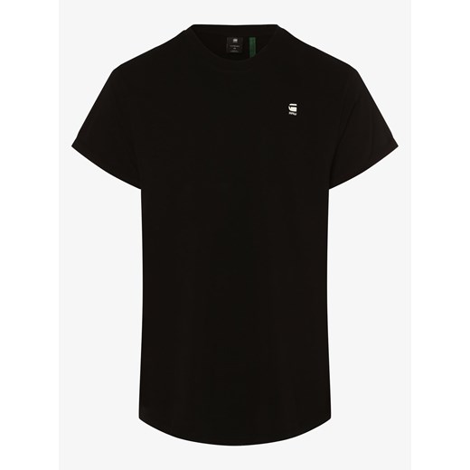 G-Star RAW T-shirt męski Mężczyźni Bawełna czarny jednolity ze sklepu vangraaf w kategorii T-shirty męskie - zdjęcie 134520263