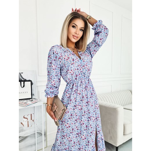 Sukienka Doris Niebieska łączka Fashionyou Uniwersalny Fashionyou