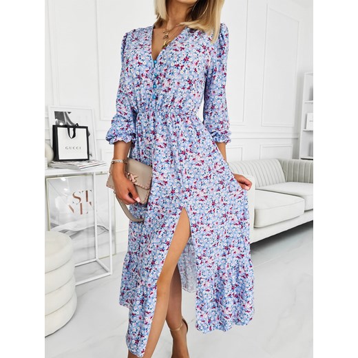 Sukienka Doris Niebieska łączka Fashionyou Uniwersalny Fashionyou