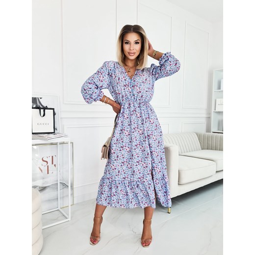 Sukienka Doris Niebieska łączka Fashionyou Uniwersalny Fashionyou