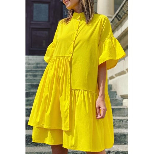 Sukienka MONTESORA YELLOW S okazja Ivet Shop