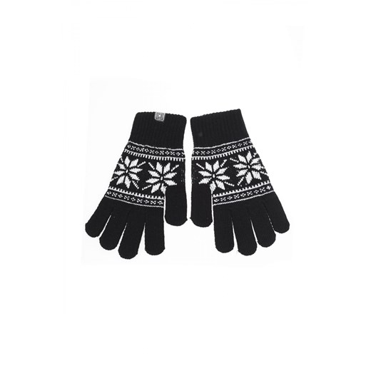 Gloves with print terranova czarny nadruki