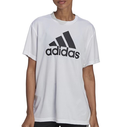 Koszulka adidas Aeroready Designed To Move Boyfriend Sport HE6741 - biała ze sklepu streetstyle24.pl w kategorii Bluzki damskie - zdjęcie 134590103