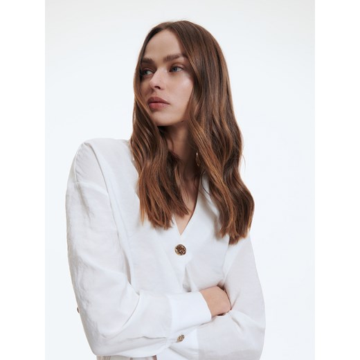 Reserved - Koszula z Tencelu™ Modalu - Kremowy Reserved XXL Reserved