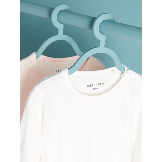 Reserved - Bawełniane body 2 pack - Biały Reserved 80 Reserved