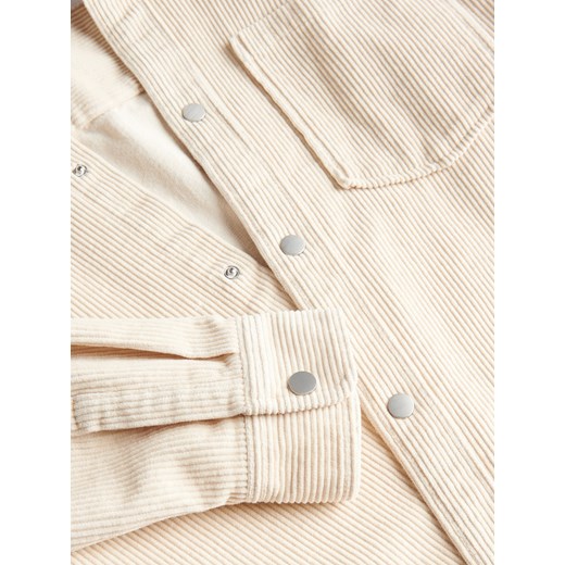 Reserved - Koszula comfort ze strukturalnej dzianiny - Beżowy Reserved M Reserved