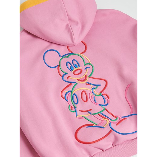 Reserved - Bluza Mickey Mouse z kapturem - Różowy Reserved M Reserved