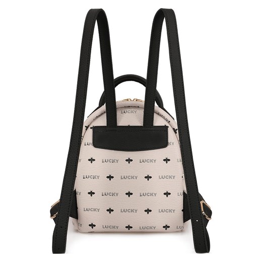 Plecak w kolorze kremowo-czarnym - 24 x 25 x 17 cm Lucky Bees onesize wyprzedaż Limango Polska