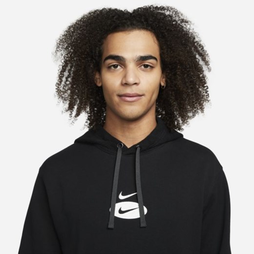 Męska bluza z kapturem z dzianiny Nike Sportswear Swoosh League - Czerń Nike 3XL Nike poland