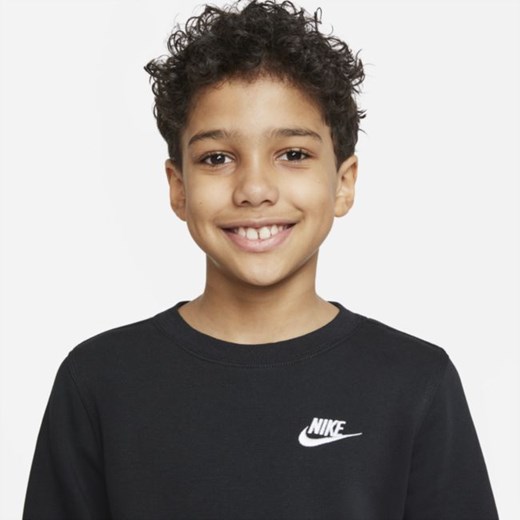 Bluza dresowa dla dużych dzieci (chłopców) Nike Sportswear Club - Czerń Nike XL Nike poland