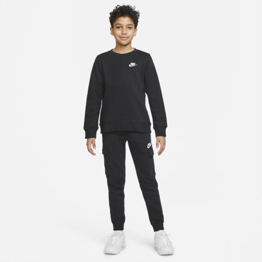 Bluza dresowa dla dużych dzieci (chłopców) Nike Sportswear Club - Czerń Nike S Nike poland
