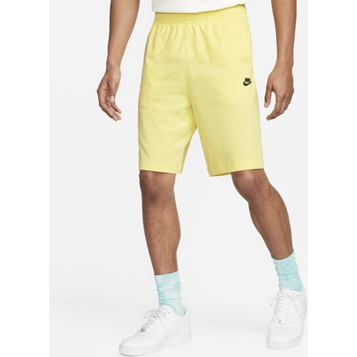 Męskie spodenki z dżerseju Nike Sportswear Club - Żółć Nike L Nike poland