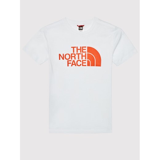 T-Shirt Easy NF00A3P7 Biały Regular Fit The North Face M okazja MODIVO