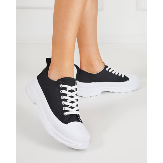 Trampki damskie Royalfashion.pl sportowe z niską cholewką na wiosnę płaskie 