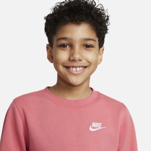Bluza dresowa dla dużych dzieci (chłopców) Nike Sportswear Club - Różowy Nike L Nike poland